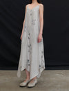Mutedance 25 Spring/Summer Linen/Silk Printed Long Skirt MD-MD25SS116-GREY MD25SS113
